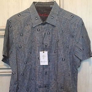 Robert Graham Dittmer Black Skull Dress Shirt